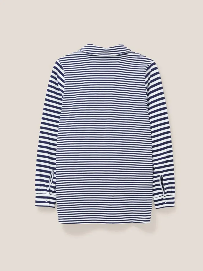 Women White Stuff Tops And Tshirts Fran Plain Shirt Navy Multi Women White Stuff Tops And Tshirts Fran Plain Shirt Navy Multi