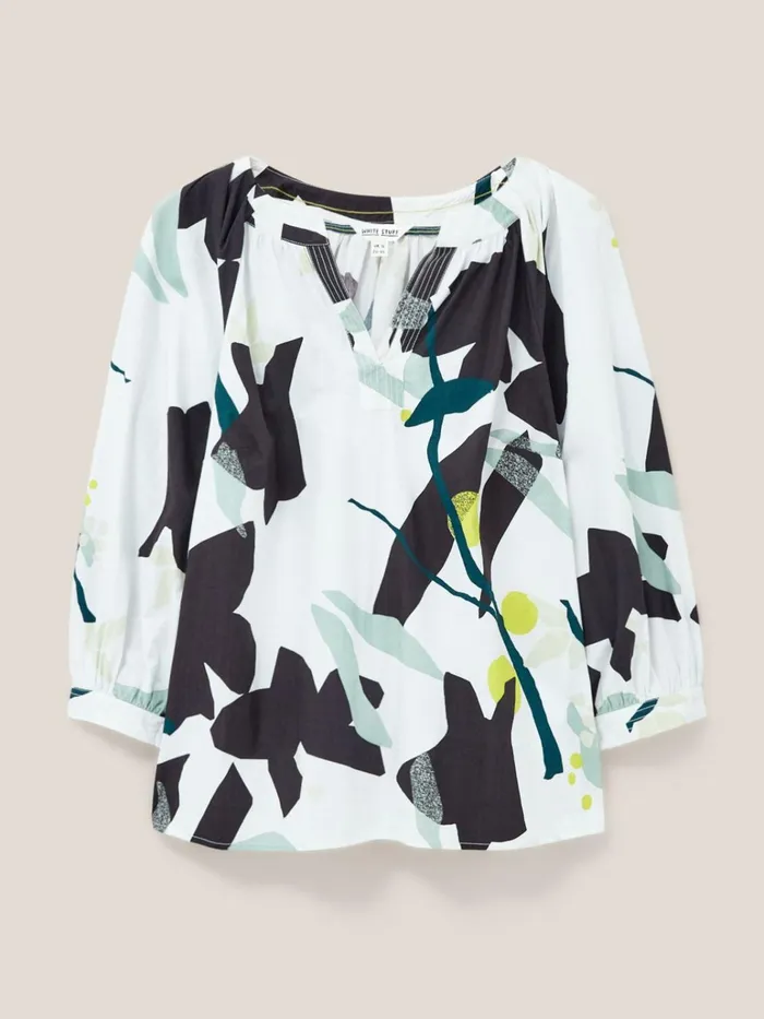 Women White Stuff Tops And Tshirts Georgie Cotton Top Natural Multi Women White Stuff Tops And Tshirts Georgie Cotton Top Natural Multi