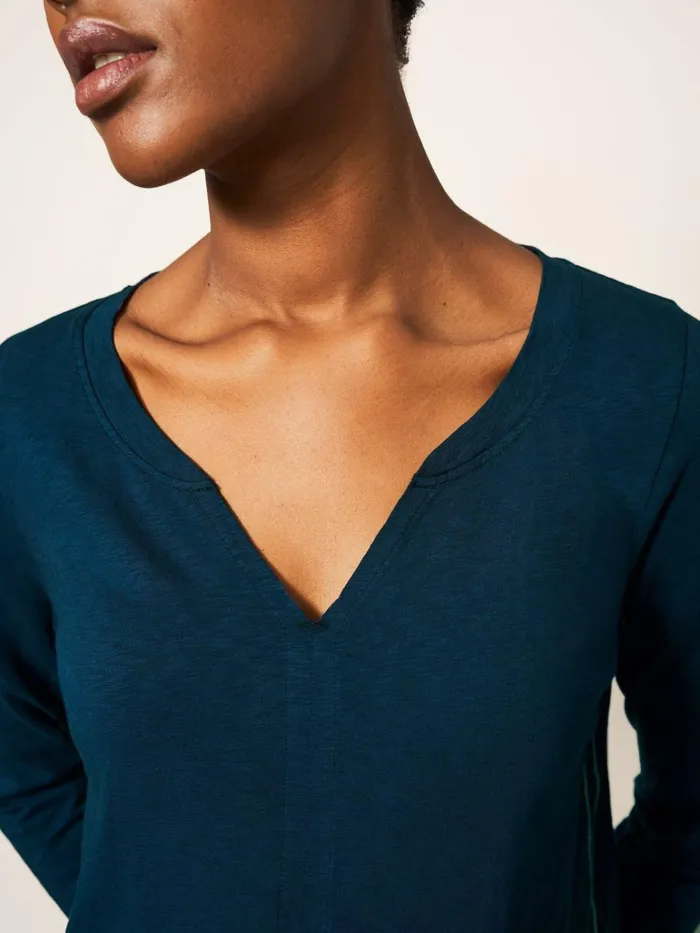 Women White Stuff Tops And Tshirts Nelly LS Tee Dark Navy Women White Stuff Tops And Tshirts Nelly LS Tee Dark Navy