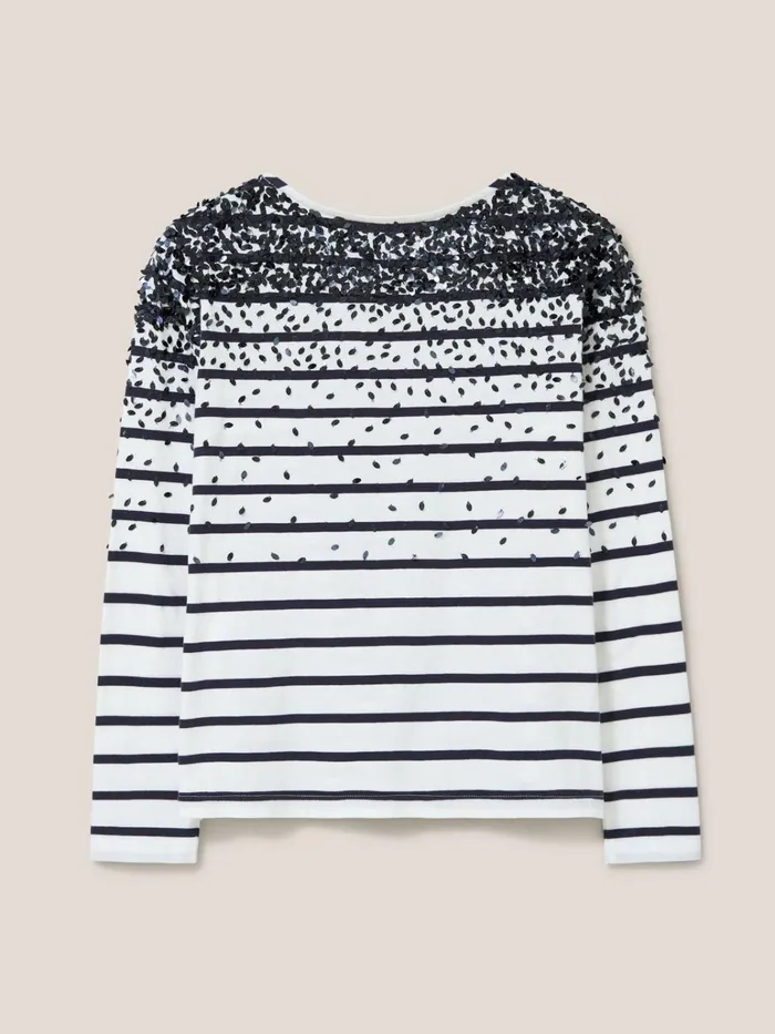 Women White Stuff Tops And Tshirts ROXY SEQUIN TOP Ivory Multi Women White Stuff Tops And Tshirts ROXY SEQUIN TOP Ivory Multi