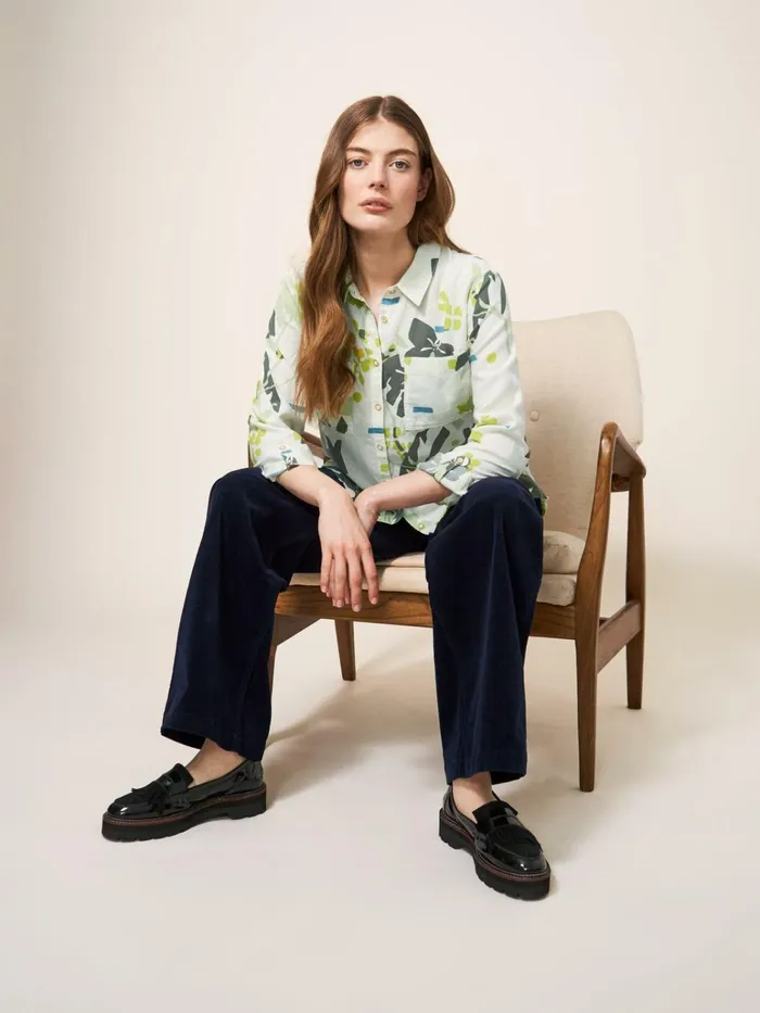 Women White Stuff Tops And Tshirts Sophie Organic Cotton Shirt Ivory Print Women White Stuff Tops And Tshirts Sophie Organic Cotton Shirt Ivory Print