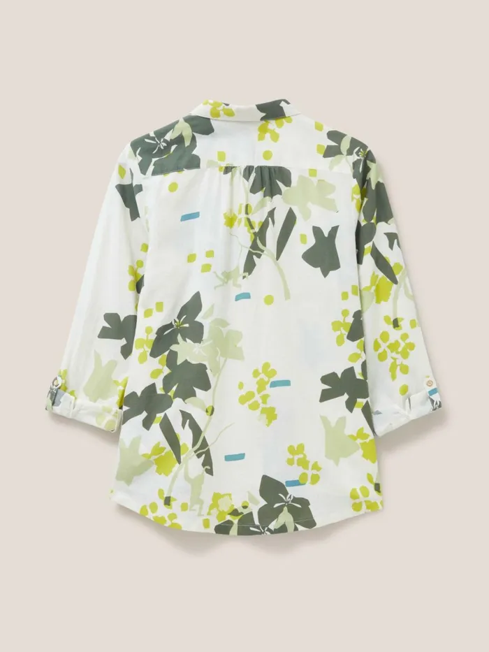 Women White Stuff Tops And Tshirts Sophie Organic Cotton Shirt Ivory Print Women White Stuff Tops And Tshirts Sophie Organic Cotton Shirt Ivory Print
