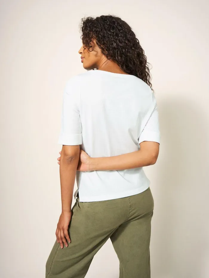 Women White Stuff Tops And Tshirts SYDNEY BOAT NECK TOP Brilliant White Women White Stuff Tops And Tshirts SYDNEY BOAT NECK TOP Brilliant White