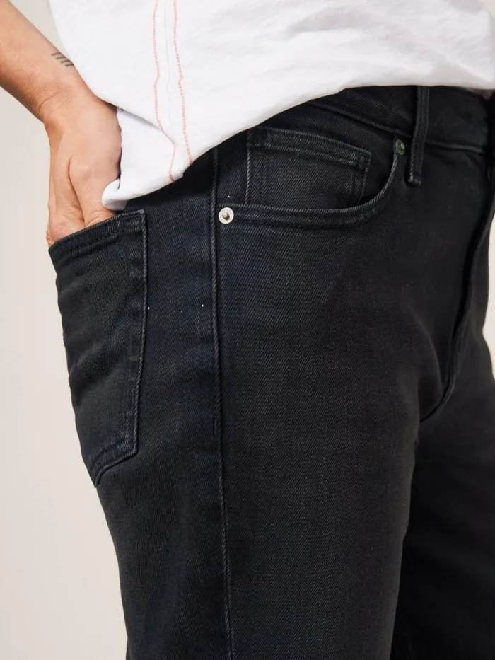 Women White Stuff Trousers Katy Relaxed Slim Jeans Washed Black