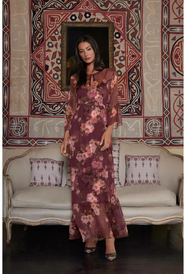 Women Winonna Silk Maxi Dress Winonna Johnny Was Dresses