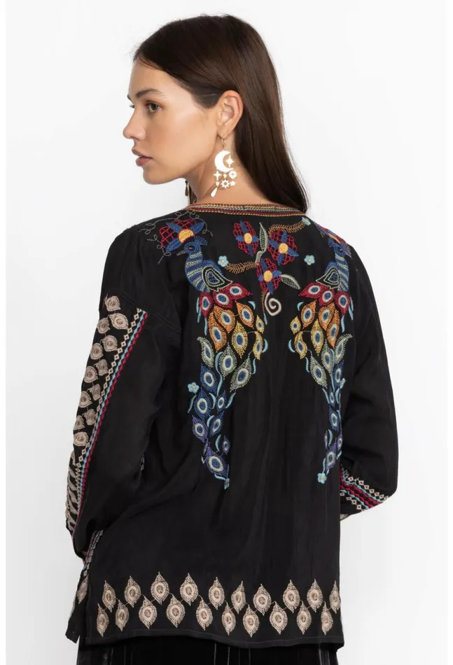 Women Zodea BlouseRio Black Johnny Was Tops