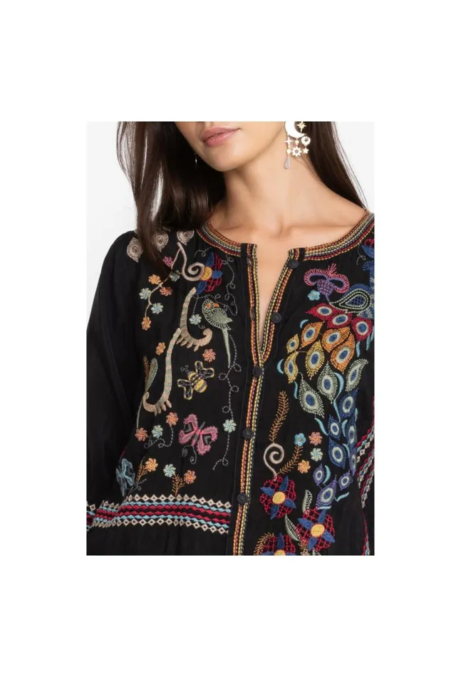 Women Zodea BlouseRio Black Johnny Was Tops