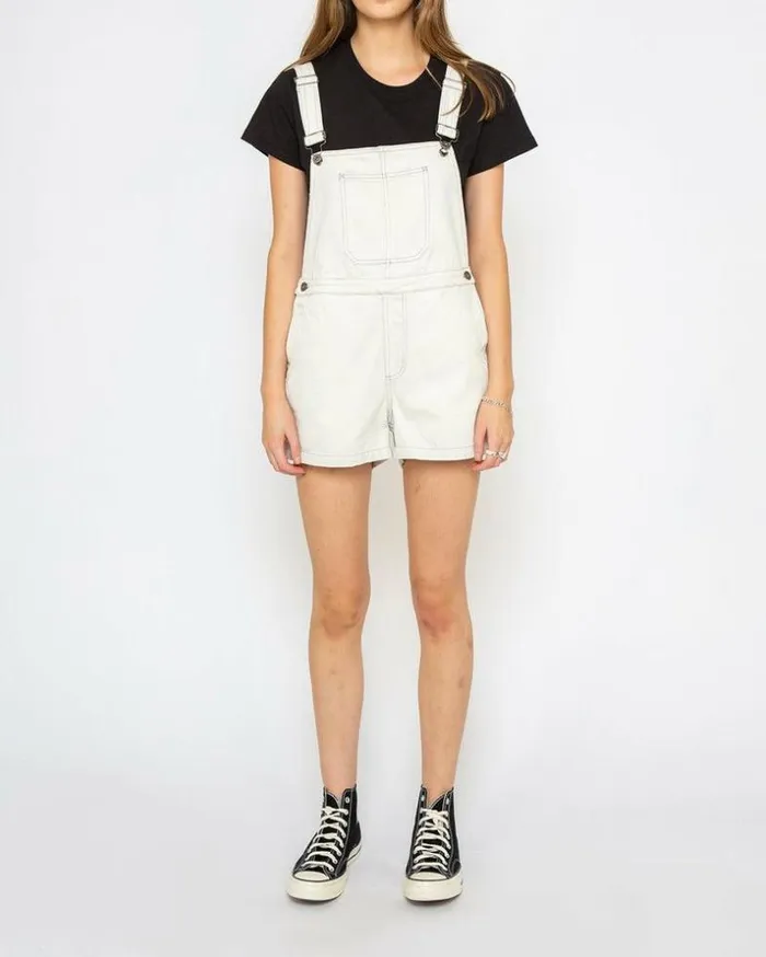 Womens Deus Ex Machina Dresses Vada Overall 8211 Bleached White Bleached White Womens Deus Ex Machina Dresses Vada Overall 8211 Bleached White Bleached White