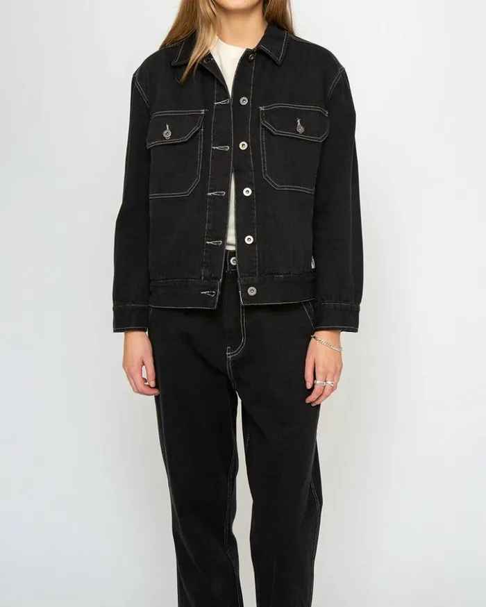 Womens Deus Ex Machina Jackets Coby Jacket 8211 Black Black