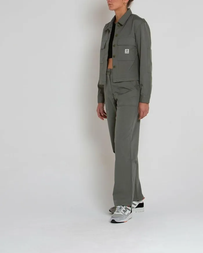 Womens Deus Ex Machina Jackets Cropped BDU Shirt 8211 Agave Green Agave Green Womens Deus Ex Machina Jackets Cropped BDU Shirt 8211 Agave Green Agave Green