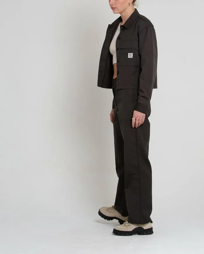 Womens Deus Ex Machina Jackets Cropped BDU Shirt 8211 Anthracite Anthracite Womens Deus Ex Machina Jackets Cropped BDU Shirt 8211 Anthracite Anthracite