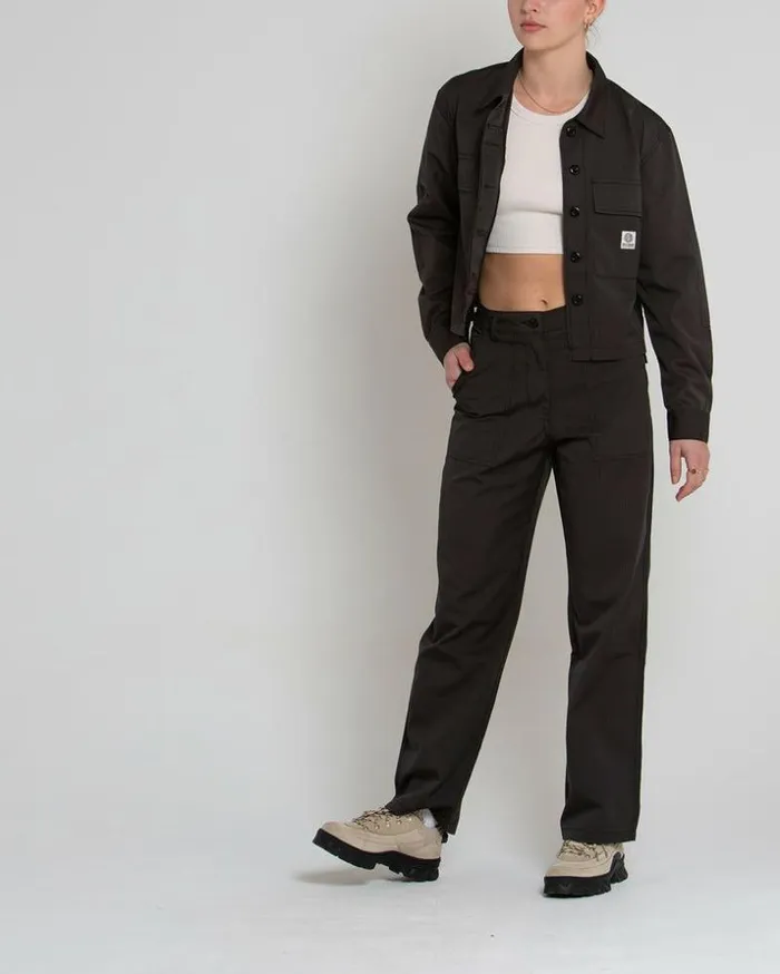 Womens Deus Ex Machina Jackets Cropped BDU Shirt 8211 Anthracite Anthracite Womens Deus Ex Machina Jackets Cropped BDU Shirt 8211 Anthracite Anthracite