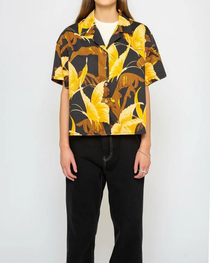 Womens Deus Ex Machina Shirts Chenault Shirt 8211 Black Black