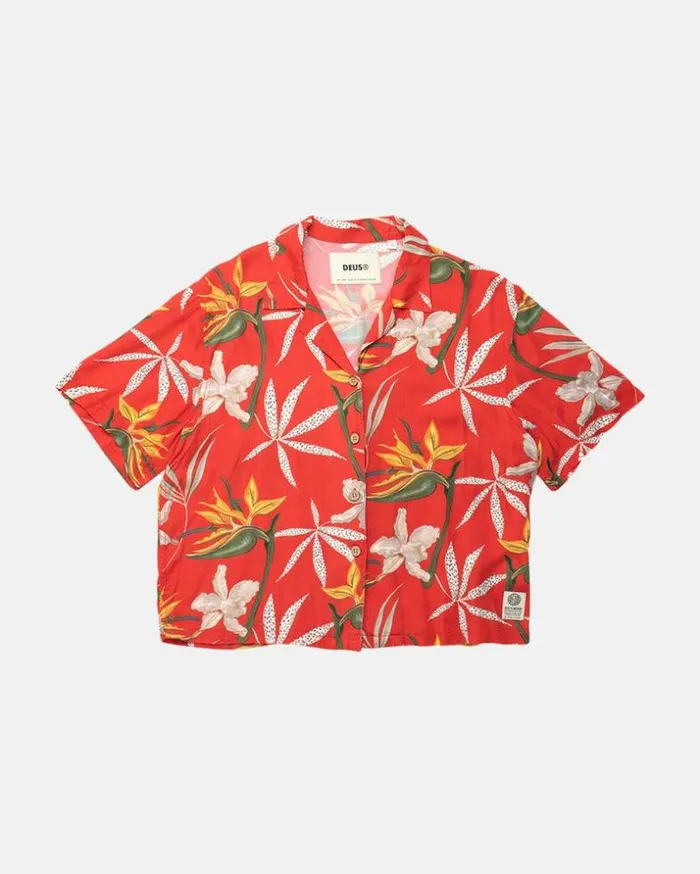 Womens Deus Ex Machina Shirts Radiant Shirt 8211 Orange Rust Orange Rust Womens Deus Ex Machina Shirts Radiant Shirt 8211 Orange Rust Orange Rust