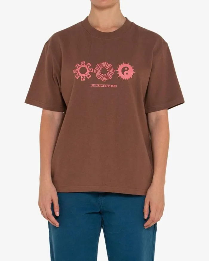 Womens Deus Ex Machina Tees Garden Tee 8211 Bison Bison