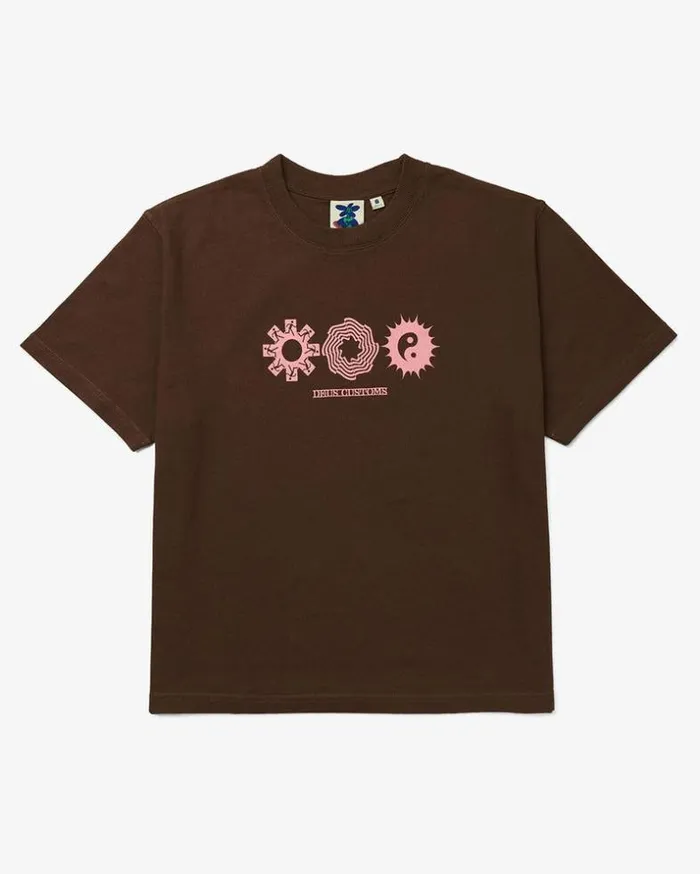 Womens Deus Ex Machina Tees Garden Tee 8211 Bison Bison Womens Deus Ex Machina Tees Garden Tee 8211 Bison Bison