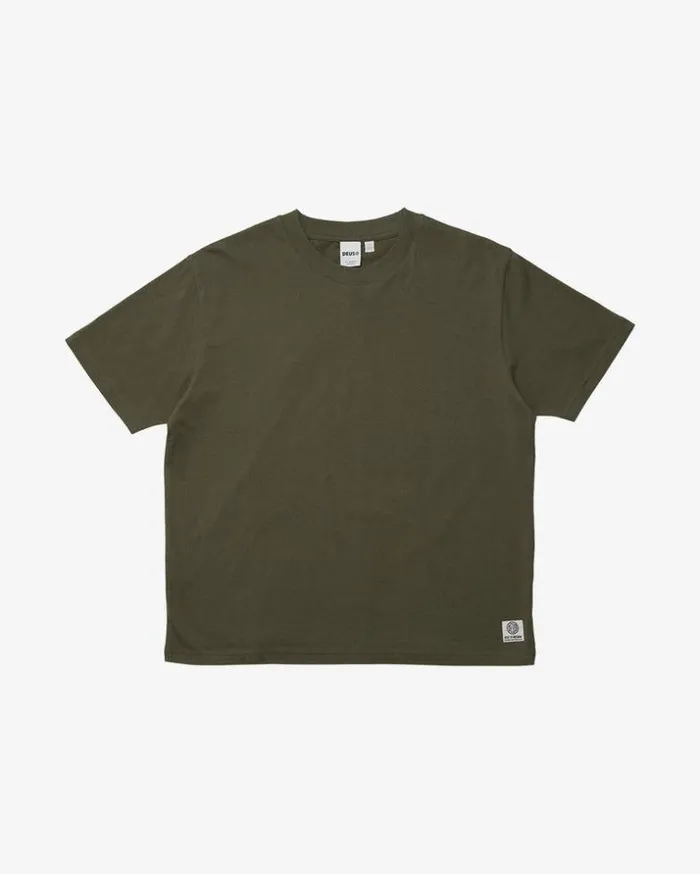 Womens Deus Ex Machina Tees Military Tee 8211 Clover Clover Womens Deus Ex Machina Tees Military Tee 8211 Clover Clover