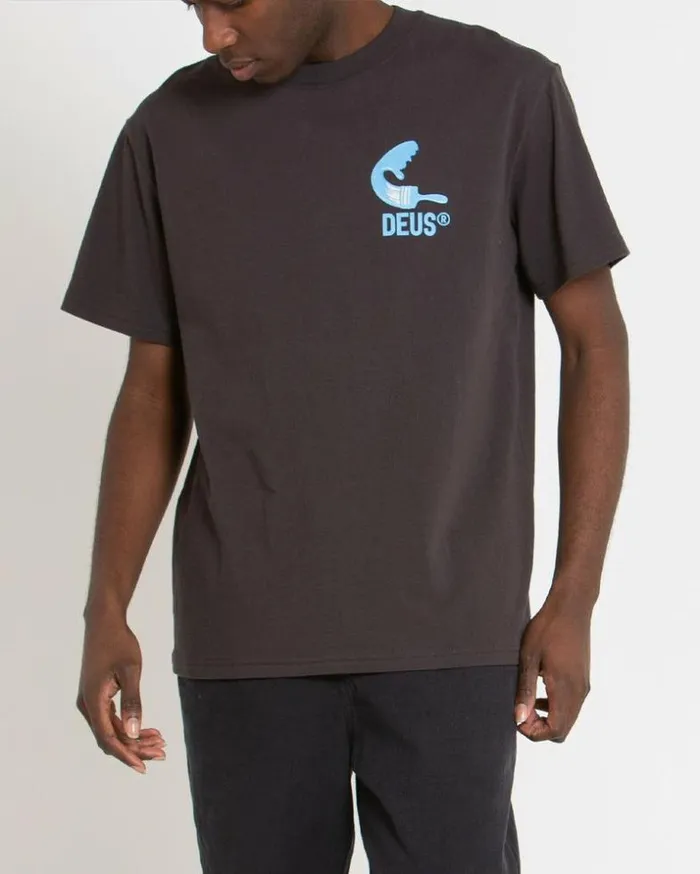 WomensMens Deus Ex Machina Gifting Venice Address Tee 8211 Anthracite Anthracite WomensMens Deus Ex Machina Gifting Venice Address Tee 8211 Anthracite Anthracite