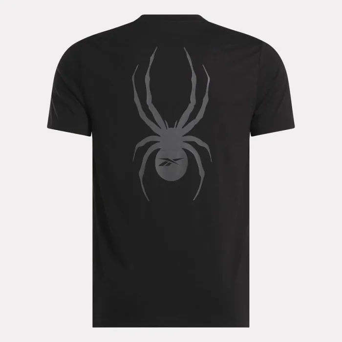 Womens Spyder X Reebok Collab Tee Black Spyder Tees