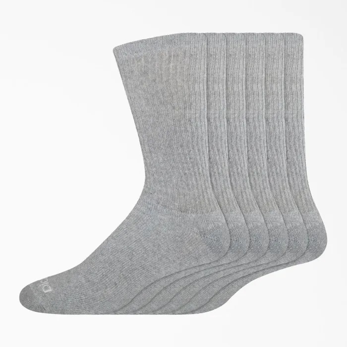 Work Crew Socks Size 612 6Pack Gray Gray gy Men Dickies Socks