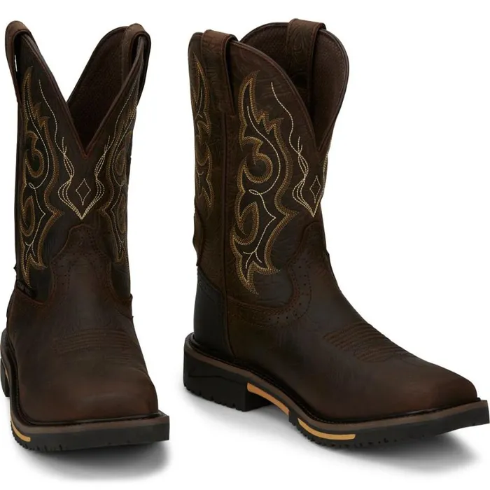 Work Men Justin Boots Joist 11034 Composite Toe Waterproof Work Boot Chocolate Brown 040brown041 Work Men Justin Boots Joist 11034 Composite Toe Waterproof Work Boot Chocolate Brown 040brown041