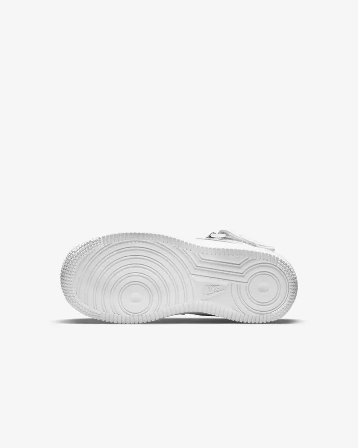 Younger Kids 3 8211 7 Years Kids Nike Force 1 Mid LE Whitewhite