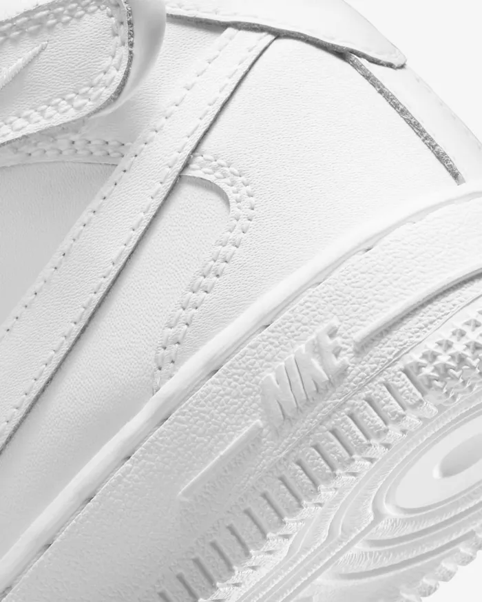 Younger Kids 3 8211 7 Years Kids Nike Force 1 Mid LE Whitewhite