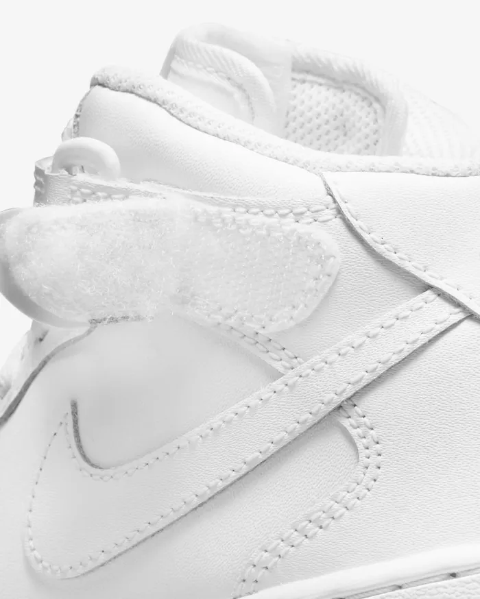 Younger Kids 3 8211 7 Years Kids Nike Force 1 Mid LE Whitewhite