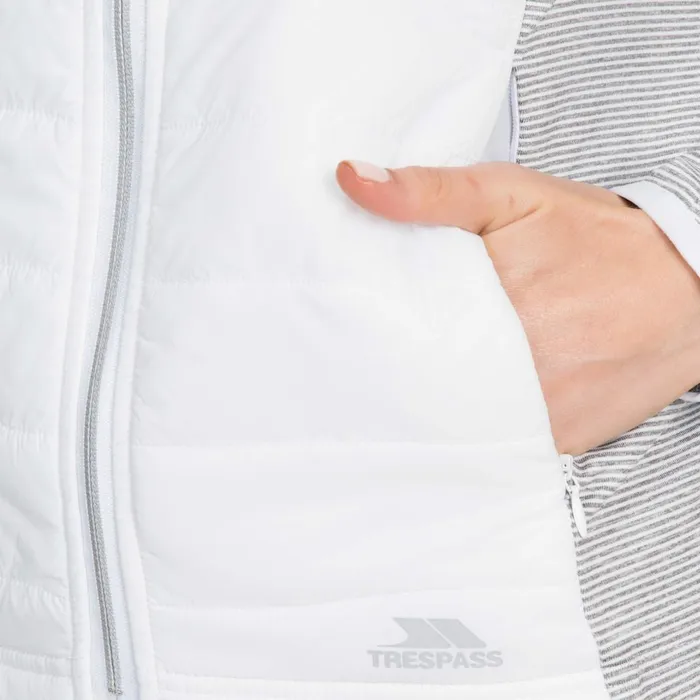 Zorina Padded Active Jacket White Women Trespass Casual Jackets